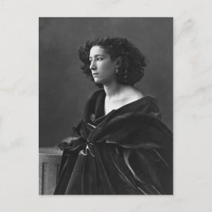 Carte Postale Sarah Bernhardt, par Nadar, 1864, Vintage