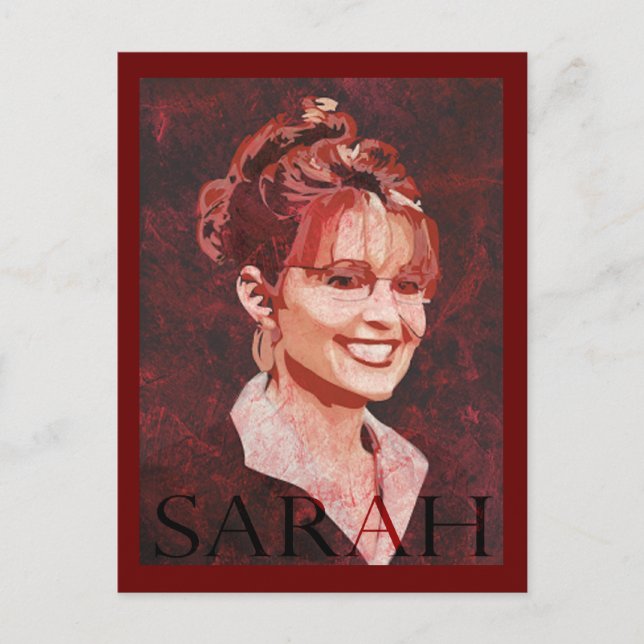 Carte Postale Sarah Palin - Vice-présidente 2008 (Devant)