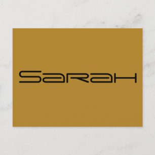 Carte Postale Sarah, personnage de Orphan Black, lett géométriqu