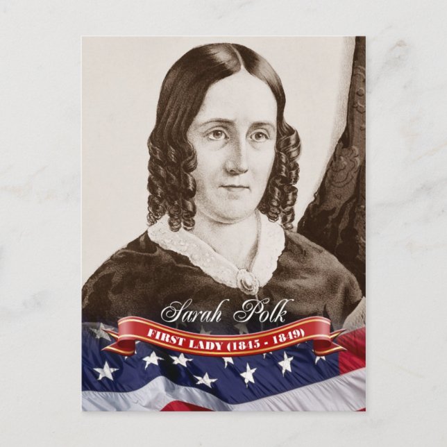 Carte Postale Sarah Polk, Première Dame des Etats-Unis (Devant)