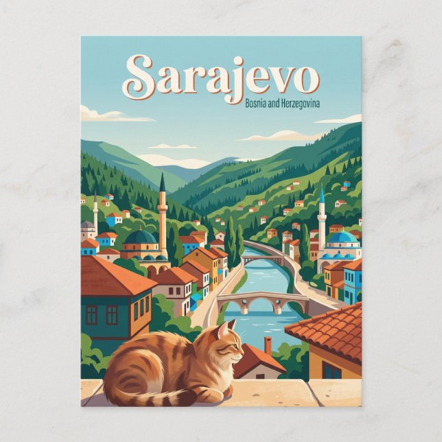 Carte Postale Sarajevo Bosnie-Herzégovine (Devant)
