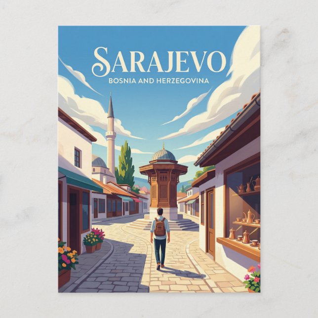 Carte Postale Sarajevo Bosnie-Herzégovine (Devant)