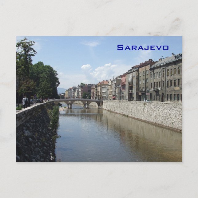 Carte Postale Sarajevo - Pont latin (Devant)