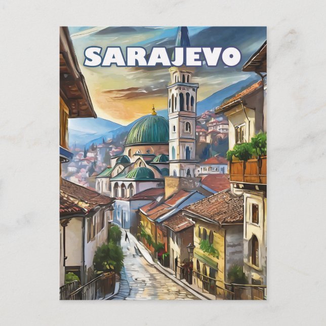 Carte Postale Sarajevo, ville d'espoir et de mémoire (Devant)