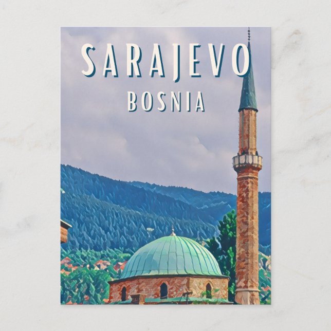 Carte Postale Sarajevo, ville historique de Bosnie-Herzégovine (Devant)