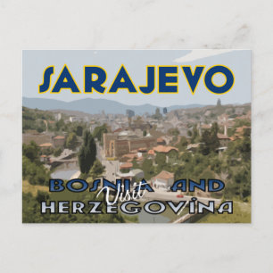 Carte Postale Sarajevo, Visite en Bosnie-Herzégovine
