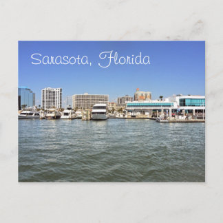 Carte Postale Sarasota, Floride skyline de la baie.