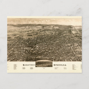 Carte Postale Saratoga Springs, New York (1888)