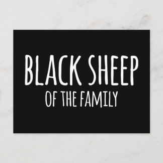 Carte Postale Sarcasme de Gothic Black Sheep of the Family