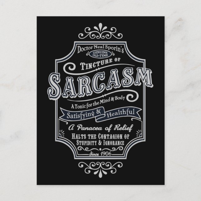 Carte Postale Sarcasme de l'ancien temps (Devant)