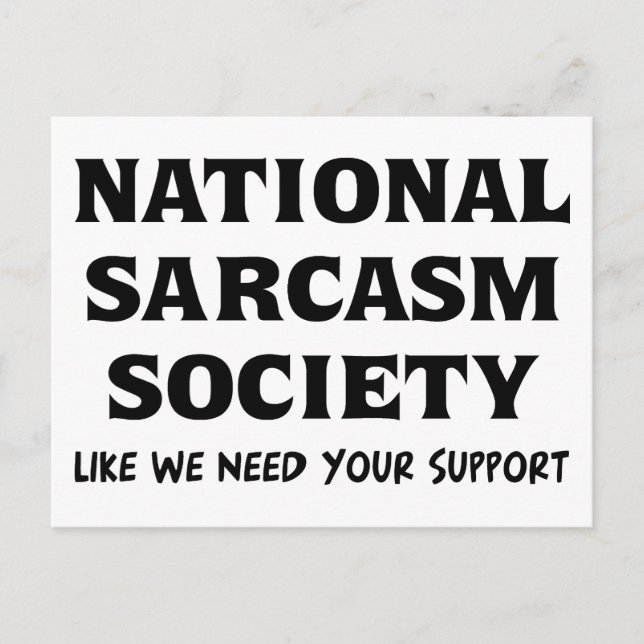 Carte Postale Sarcasme national (Devant)