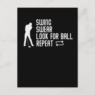 Carte Postale Sarcastic Golf Plaisanterie Golf Course Humour Gol