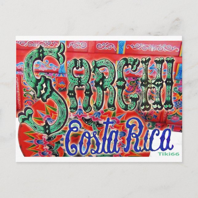 Carte Postale Sarchi Costa Rica Wagon (Devant)