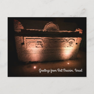 Carte Postale Sarcophage décoré, Israël