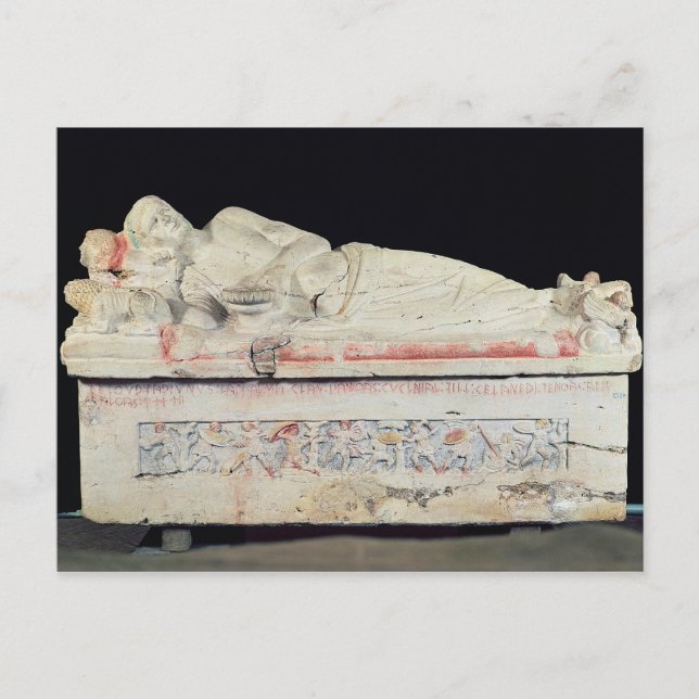 Carte Postale Sarcophage, étrusque (Devant)