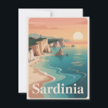 Carte Postale Sardaigne vintage minimaliste<br><div class="desc">Découvrez la beauté paisible du littoral de la Sardaigne avec cette carte postale vintage et minimaliste. Doté d'un design élégant qui met en valeur les eaux cristallines de l'île, les plages de sable et les falaises escarpées, cette carte postale est un lieu de séjour idéal pour les voyageurs, les collectionneurs...</div>