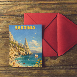 Carte Postale Sardaigne vintage voyage Cala Goloritzé