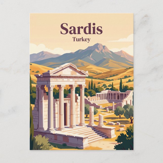 Carte Postale Sardes Turquie (Devant)