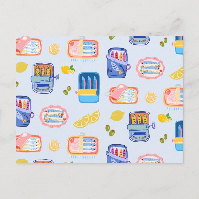 Carte Postale Sardines and Lemons (Devant)