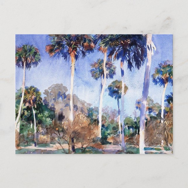 Carte Postale Sargent - Palms, une peinture de John Singer Sarge (Devant)