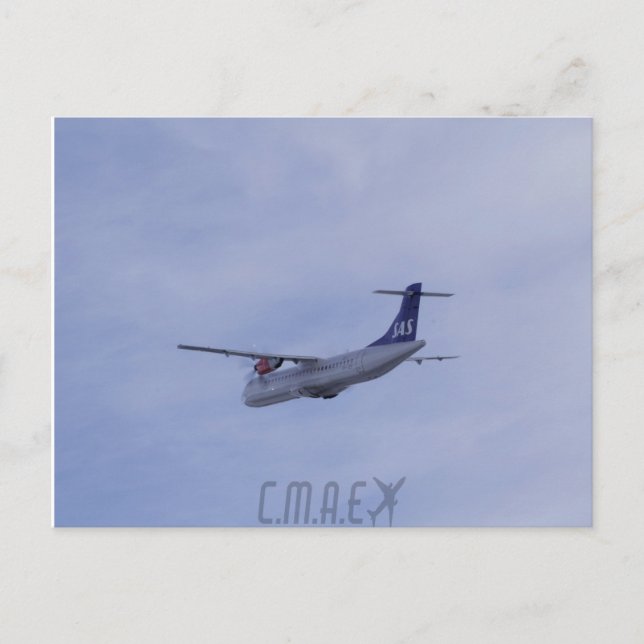 Carte postale SAS ATR-72 CMAE (Devant)