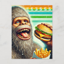 Sasquatch Cheeseburger et Fries Retro