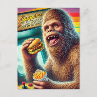 Sasquatch Cheeseburger et Fries Retro Arcade