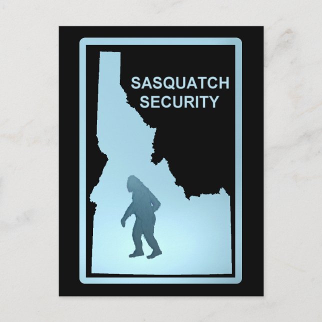 Carte Postale Sasquatch Sécurité - Idaho (Devant)