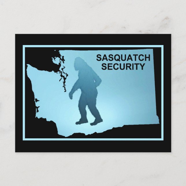 Carte Postale Sasquatch Security - Washington (Devant)