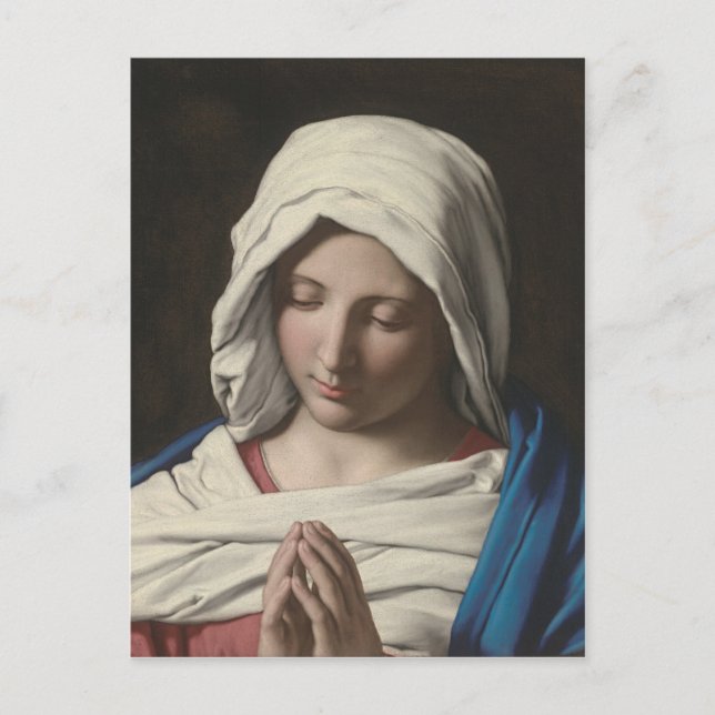 Carte Postale Sassoferrato - Madonna dans la prière (Devant)