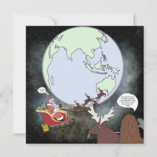 Carte postale Sassy et Père Noël