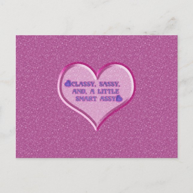 Carte Postale Sassy Heart (Devant)