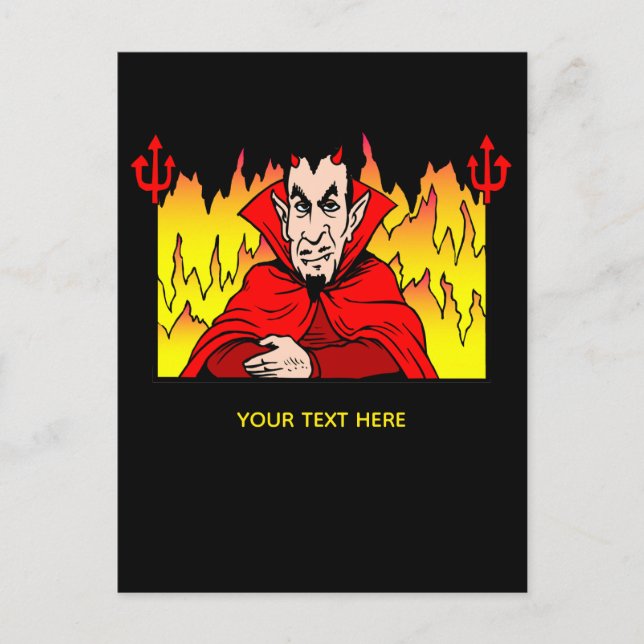 Carte Postale Satan the Devil Add Your Text (Devant)