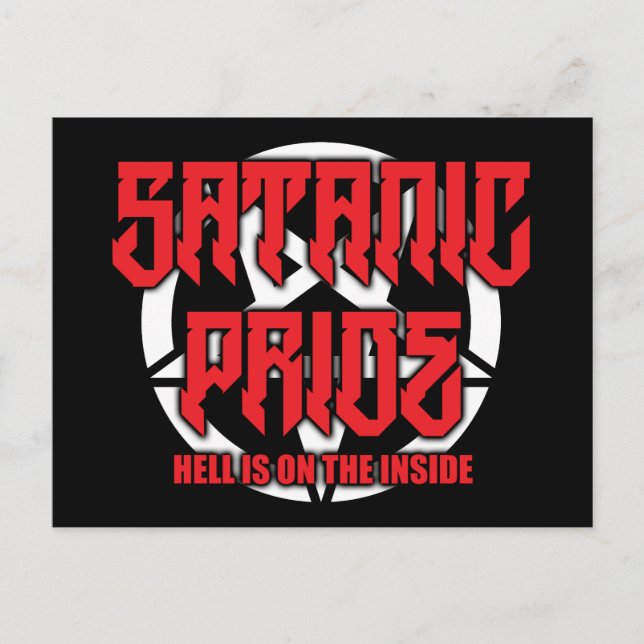 Carte postale Satanic Pride (Devant)