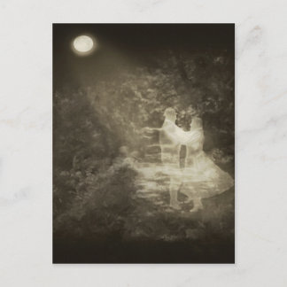 Carte Postale S'attarder au clair de lune 1 antiquité