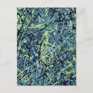 Carte Postale SATURATION (un design artistique abstrait) ~