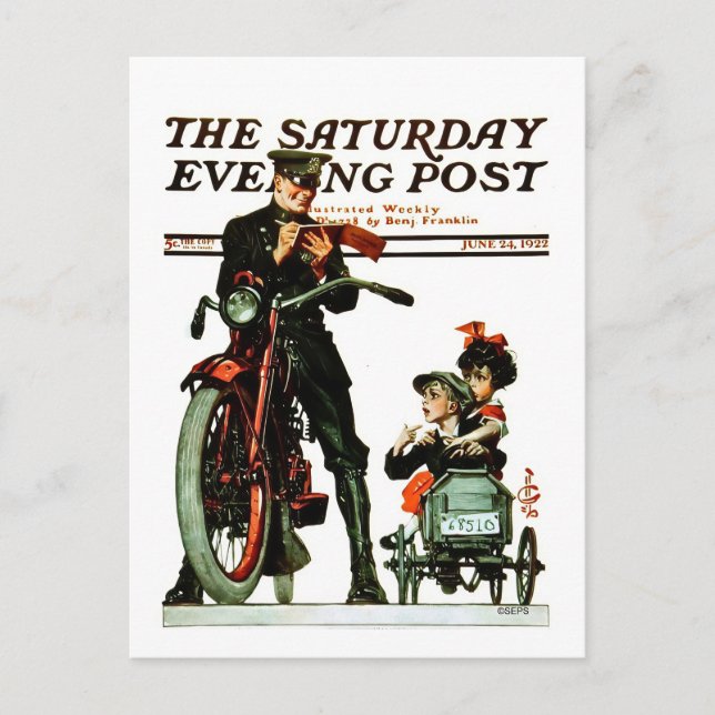 Carte Postale Saturday Evening Post (Devant)