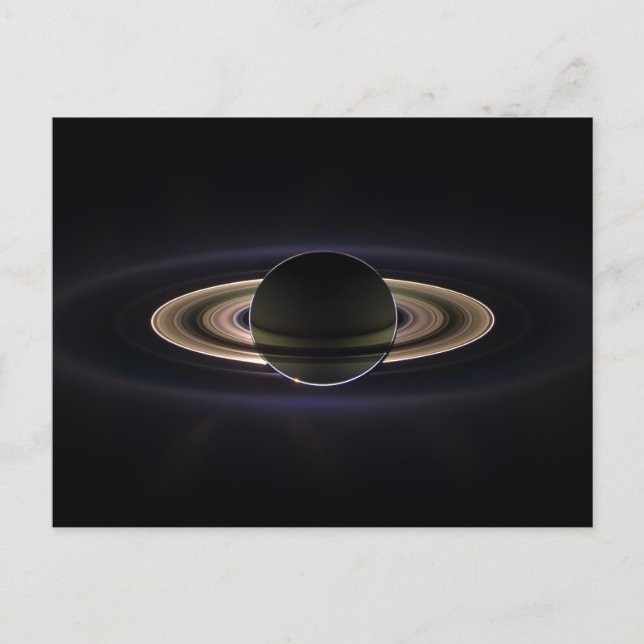 Carte Postale Saturn Eclipse (Devant)