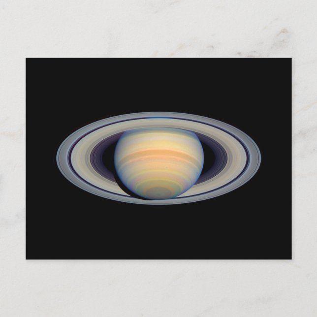 Carte Postale Saturne (télescope Hubble) (Devant)
