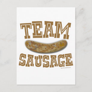 Carte Postale Saucisse de l'équipe