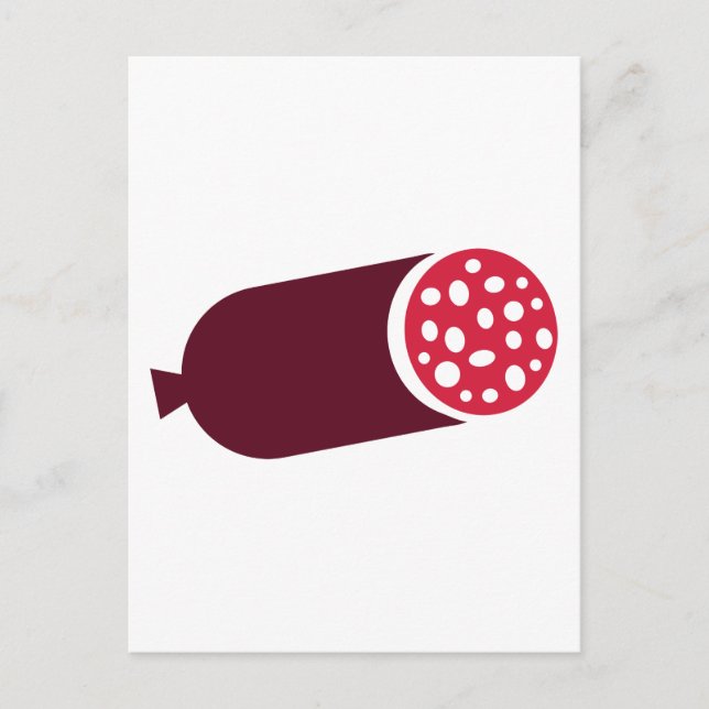 Carte Postale Saucisse de Salami Pepperoni (Devant)