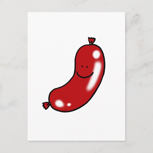 Carte Postale Saucisse mignonne (Devant)