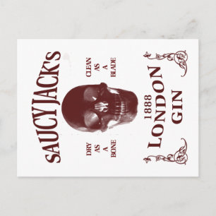 Carte Postale Saucy Jack's London Gin