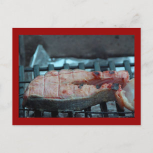 Carte Postale Saumon grillé