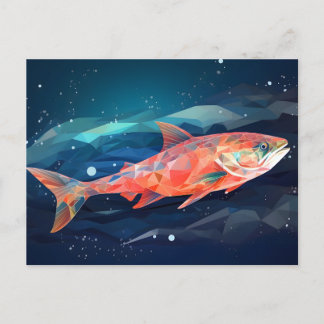 Carte postale Saumon Star