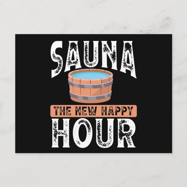 Carte Postale Sauna le nouvel happy hour (Devant)
