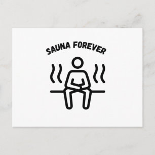 Carte Postale Sauna Saunas Forever