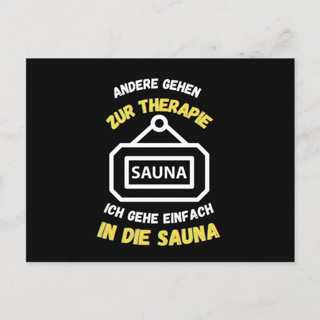 Carte Postale Saunas Autres Vont En Thérapie Saunas (Devant)