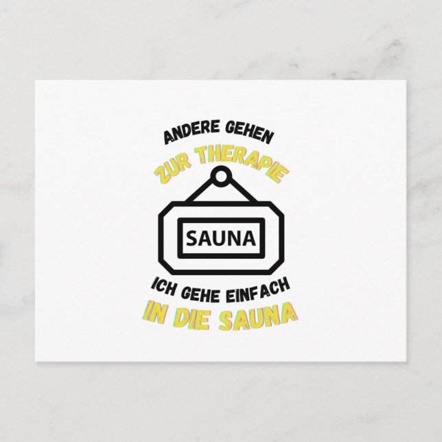Carte Postale Saunas Autres Vont En Thérapie Saunas (Devant)