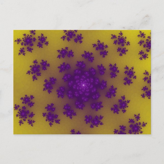 Carte Postale Saupoudrer de banane florale (Devant)